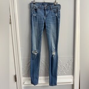Hollister Blue Denim Skinny Jeans. Womens